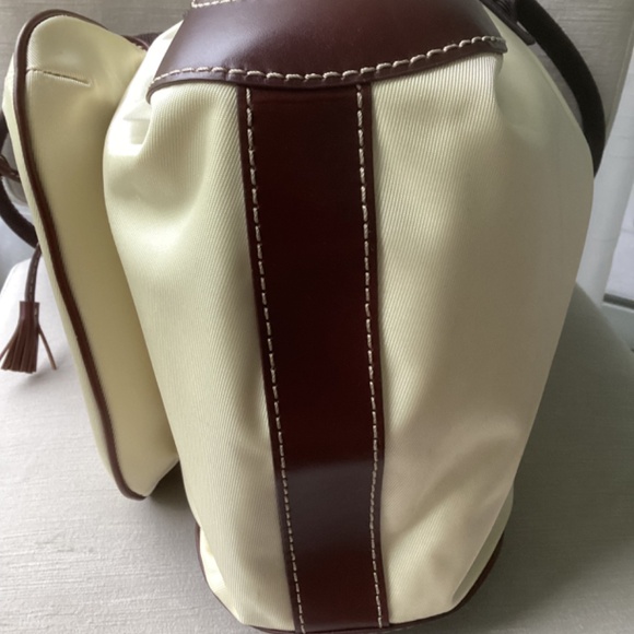 Lancel Paris (MISS LANCEL) Leather Trim Canvas Handbag Large Size - Picture 3 of 13